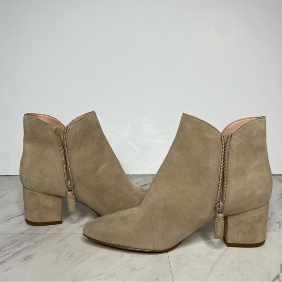 Cole Haan Elyse Tan Suede Pointy Toe Bootie 7 1/2 B - Picture 5 of 14